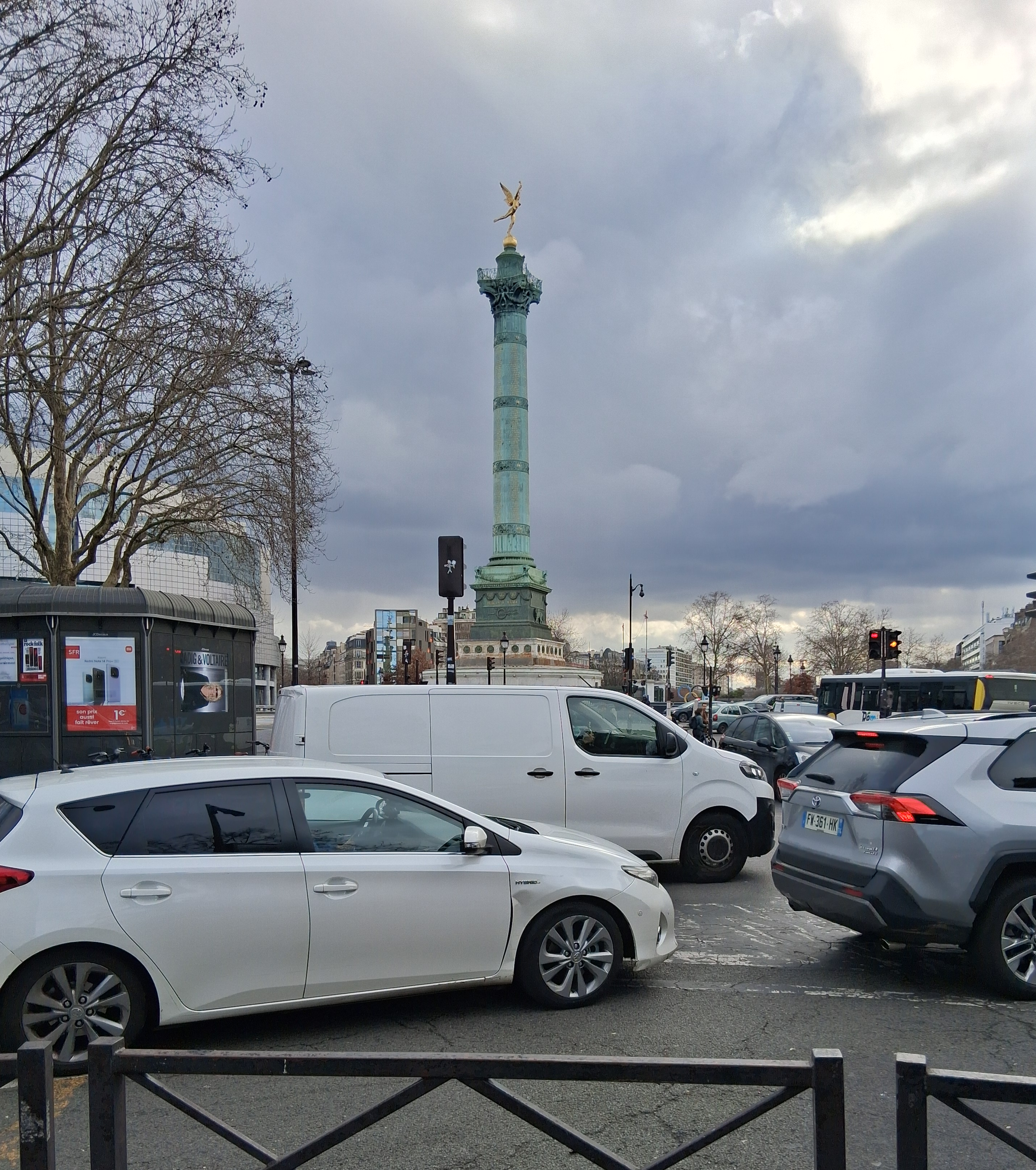 Colonne de Juillet at the Bastille intersection